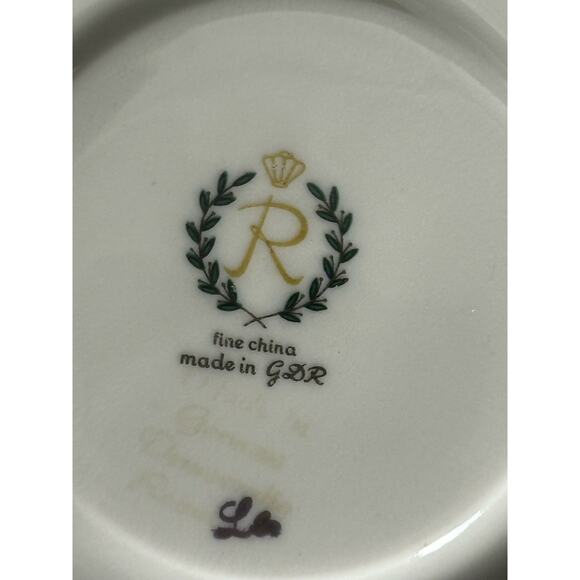 REICHENBACH GDR Dinner, Salad, Bread & Butter, Saucer Plates-RARE-One Set of  4 - Picture 15 of 16